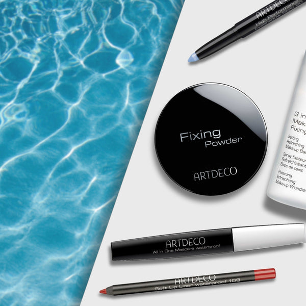 Wasserfeste Artdeco Produkte liegen am Poolrand