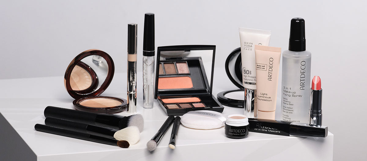 Produktübersicht über die verwendeten Produkte des Business Make-up Schminktipp