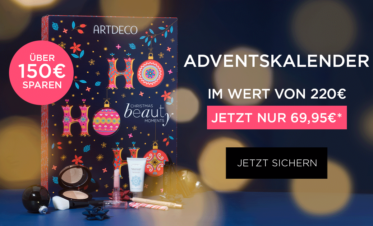 Jetzt sichern & 150€ auf unseren limitierten ARTDECO Adventskalender sichern