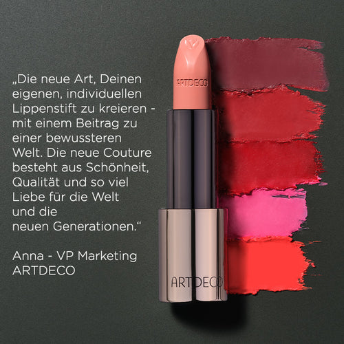 Zitat von Anna Blasco über den Couture Lipstick