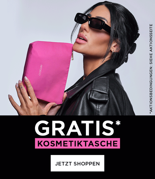 Gratis Kosmetiktasche in Pink ab 55 € Einkaufswert