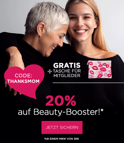 20% Rabatt zum Muttertag auf ausgewählte Produkte ab 39€
