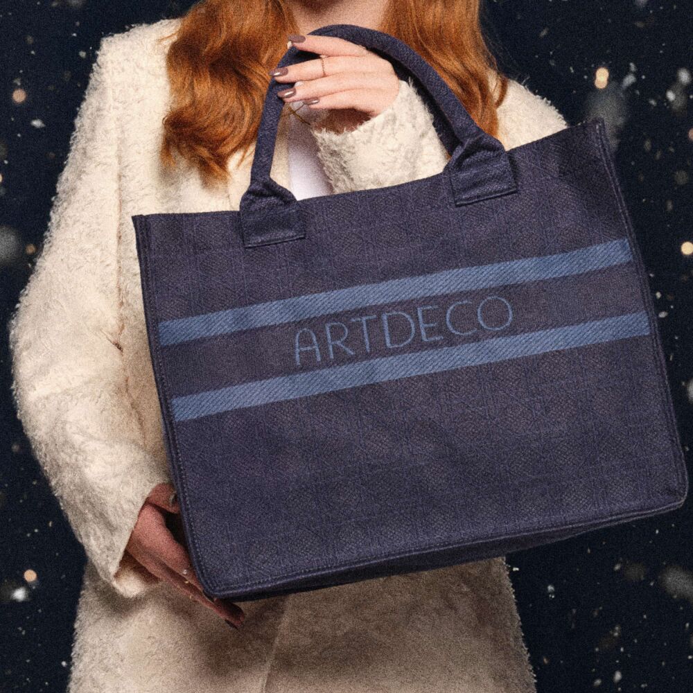 Blaue Tote Bag in XL